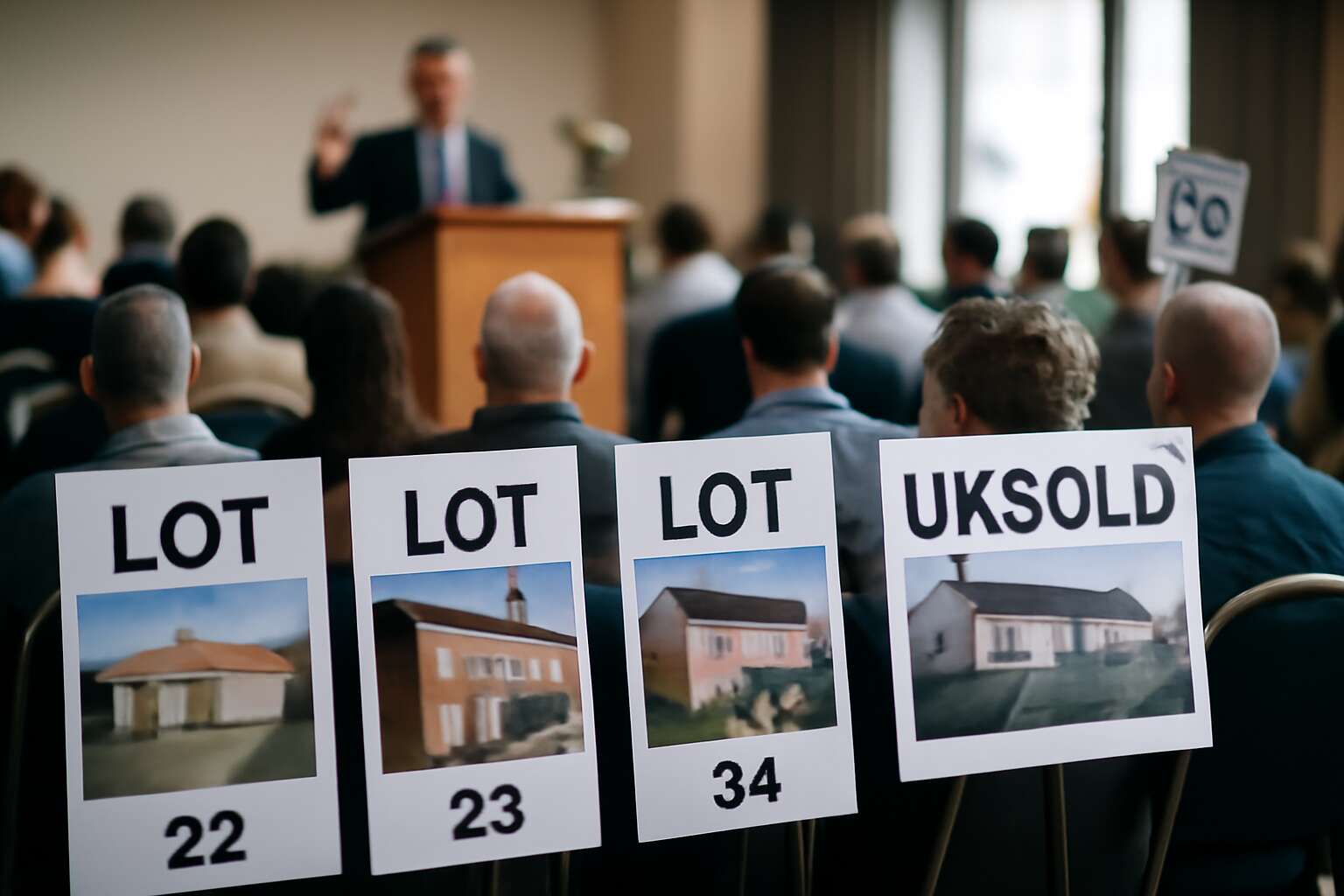 property auction unsold lots