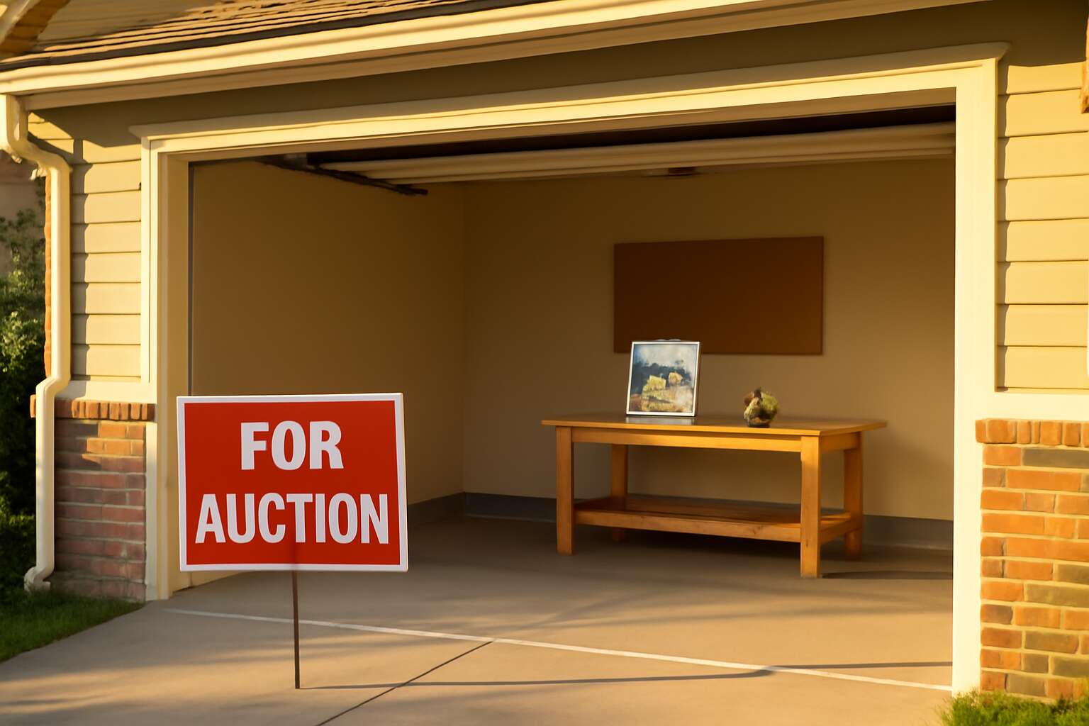 property auctions garage for sale